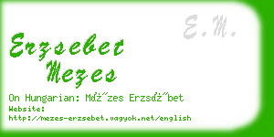 erzsebet mezes business card